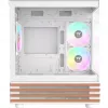 PC Micro Tower korpuss THERMALTAKE View 170 WS ARGB Snow — Micro ATX, balts, 2x120mm sānu, 1x120mm aizmugurē, barošanas bloks apakšā, atbalsta 2,5 collu/3,5 collu