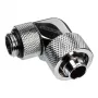 Alphacool Eiszapfen savienotājs 90 grādi G1/4 colla AG uz 16/10mm - rotējams, hromēts sudrabs