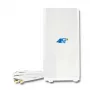 Daudzvirzienu antena QOLTEC 57013, 0.6–2.7 GHz, 30 dBi, vertikālā polarizācija, 50 Ω, balts ABS korpuss