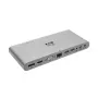 Eaton Tripp Lite USB-C dokstacija, trīs displeji - 4K HDMI/DisplayPort, VGA, USB 3.2 Gen 1, USB-A/USB-C centrmezgls, GbE, 100W PD uzlāde, starptautiskie strāvas kabeļi - dokstacija - USB-C