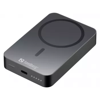 Portable Charger Sandberg Mag Wireless Powerbank 10000 ALU, 10000 mAh