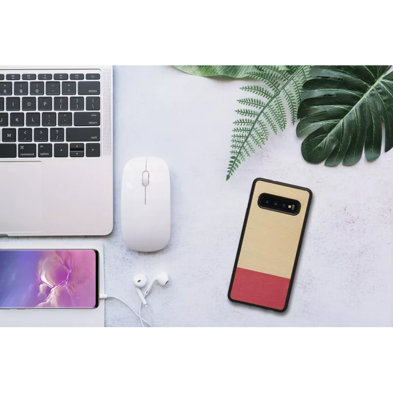 Viedtālruņa maciņš man and wood Galaxy S10 — miss match melns