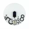 NeXtime klok 8115 Dropped, Ø43 cm, sienas, sudraba