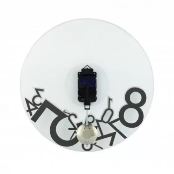 NeXtime klok 8115 Dropped, Ø43 cm, sienas, sudraba