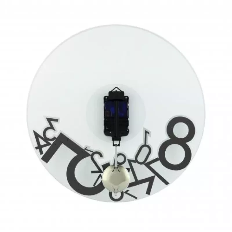 NeXtime klok 8115 Dropped, Ø43 cm, sienas, sudraba