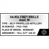 Konstrukcijas modelis Cobi SD.KFZ.138/1 Grille, 720 gab., vitrīnas modelis