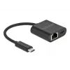 USB Type-C adapteris DeLOCK 66644 Gigabit LAN ar strāvas padevi