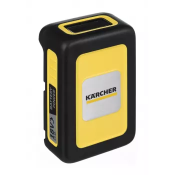 Baterijas un lādētāja komplekts Karcher Power 18 V 2.5 Ah, 1 baterija, 1 lādētājs, dzeltens