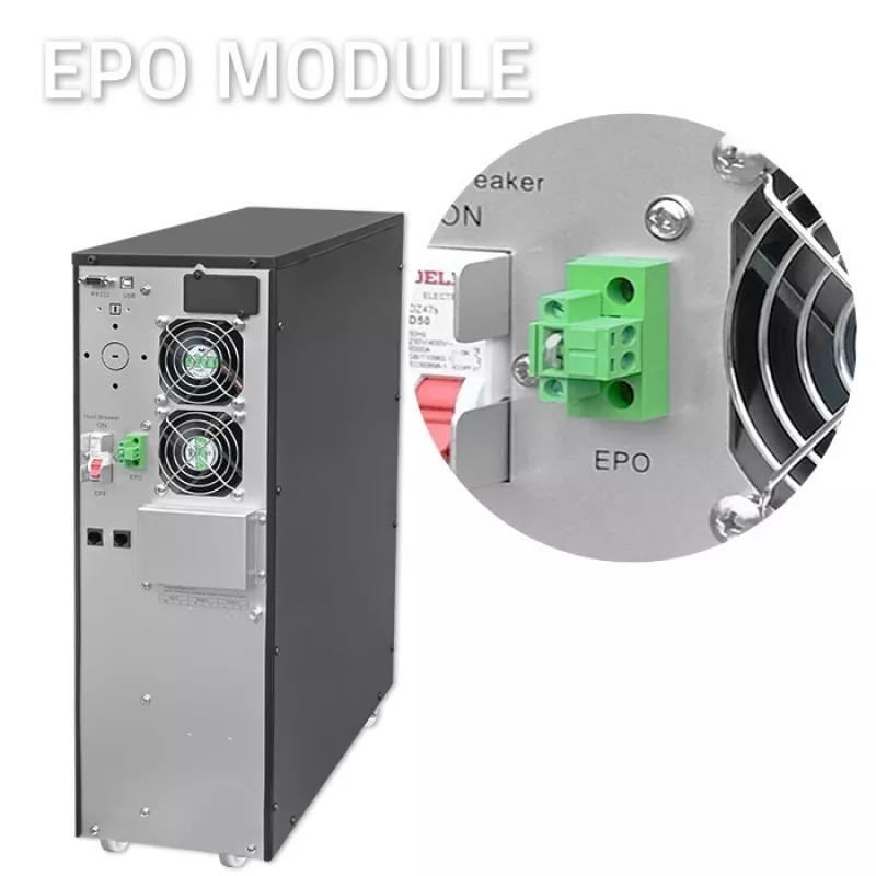 Nepārtrauktās barošanas avots QOLTEC 52283 6kVA 6000W PF 1.0