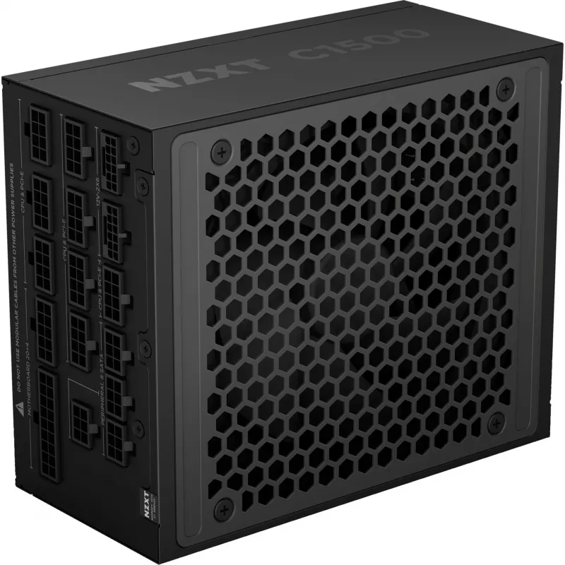 C1500 Platinum, PC barošanas bloks melns, 1x 16-Pin grafisko karšu pieslēgvieta, 6x PCIe, kabeļu pārvaldība, 1500 vatu