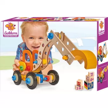 Konstruktors, Ekskavators, 90 detaļu komplekts
