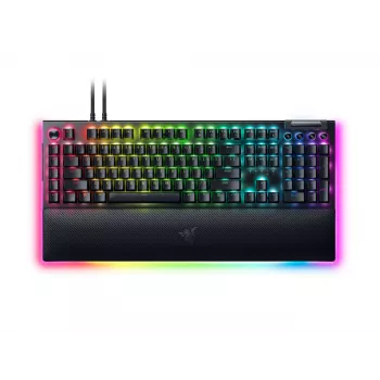 RAZER BlackWidow V4 Pro tastatūra ar zaļajiem slēdžiem - ASV izkārtojums