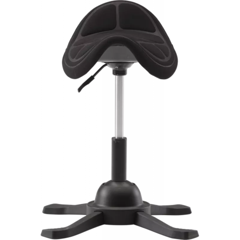 Ergonomisks balansa ķeblis up up Toronto melns audums ar garāku gāzes pacēlāju