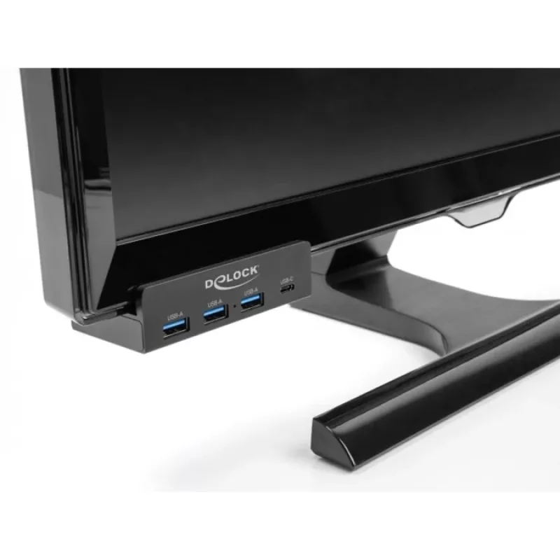 DeLOCK 64284 USB centrmezgls Type-A 5000 Mbit/s melns