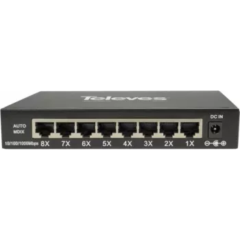 Ethernet nevadāms komutators Televes SWUM-1000-8 8x 10/100/1000 Mbps