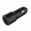 Automašīnas mobilās ierīces lādētājs Gembird TA-UC-AC2PDQC38-CAR-01, USB-C, 38W, 12–24V, melns