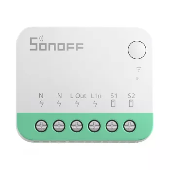 Sonoff MINIR4M Matter viedais Wi-Fi mini slēdzis (HomeKit, SmartThings, Home Assistant).
