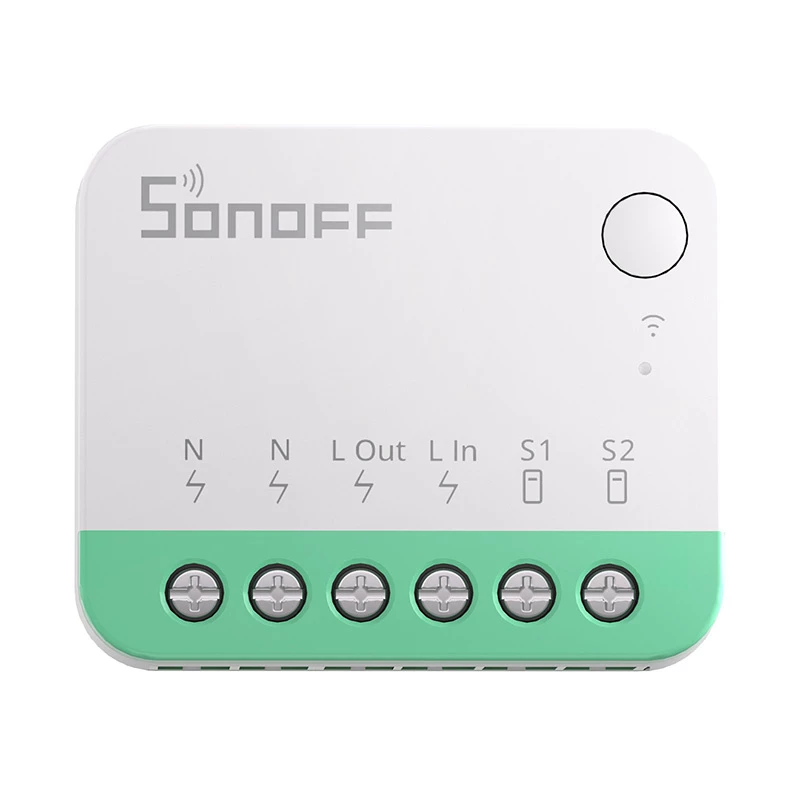 Sonoff MINIR4M Matter viedais Wi-Fi mini slēdzis (HomeKit, SmartThings, Home Assistant).