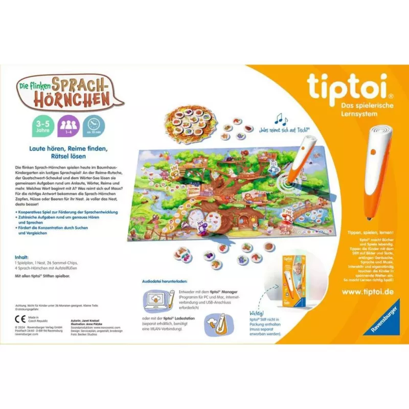 tiptoi Veiklie valodu vāveri, galda spēle