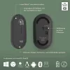 Logitech Pebble 2 Combo bezvadu tastatūra un pele QWERTZ vācu grafīta krāsā