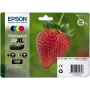 Epson Strawberry 29XL CMYK tintes kārtridžs 1 gab. Oriģināls Augsta (XL) ietilpība Melns, Ciāna, fuksīna, Dzeltens