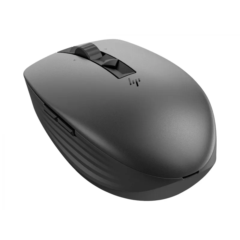 HP 710 Uzlādējama Bezskaņas Pele, Piemērota abām rokām, RF Bezvadu + Bluetooth, 3000 DPI, Melna