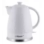 Elektriskā tējkanna Maestro MR-073 1,5 L 1500 W balta, sviras vadība, ūdens līmeņa indikators