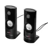 2-virzienu vadu PC skaļrunis Audiocore AC860, 2.0 kanāli, 4 W RMS, USB barošana, 3,5 mm ieeja, melns