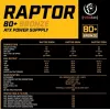 Barošanas bloks RAPTOR 600W BRONZE 80+, Viena līnija, DC-DC