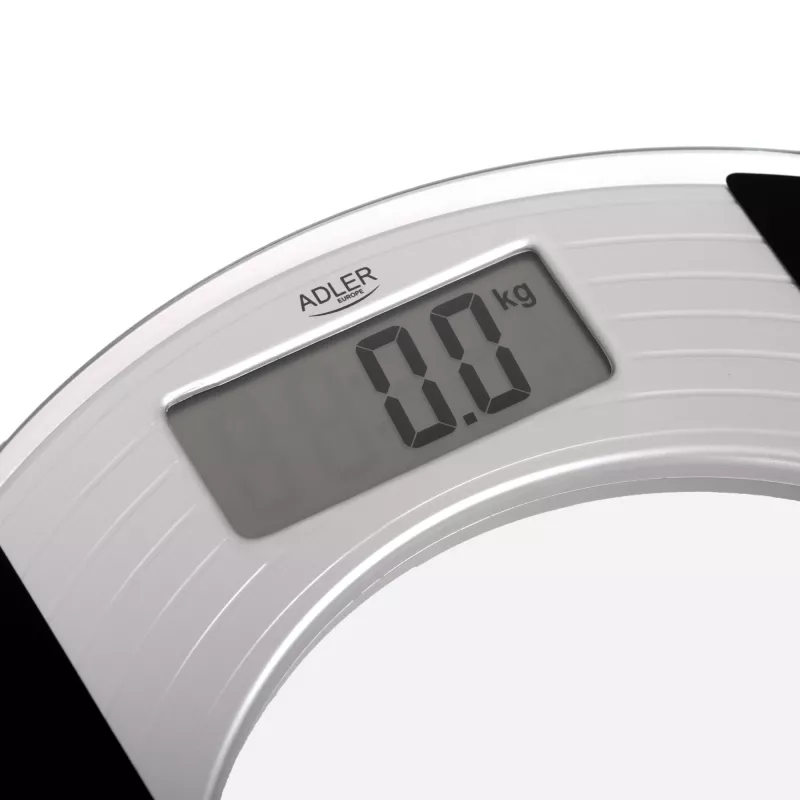 Adler | Ķermeņa svari | Maksimālā slodze 150 kg | Precizitāte 100 g | Stikls