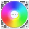 Korpusa ventilatoru komplekts Montech GF120 PWM ARGB 3-in-1 — 120 mm PWM ventilatori ar ARGB apgaismojumu