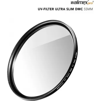 UV filtrs Walimex pro plāns Super DMC 55mm — 55 mm objektīva aizsargs
