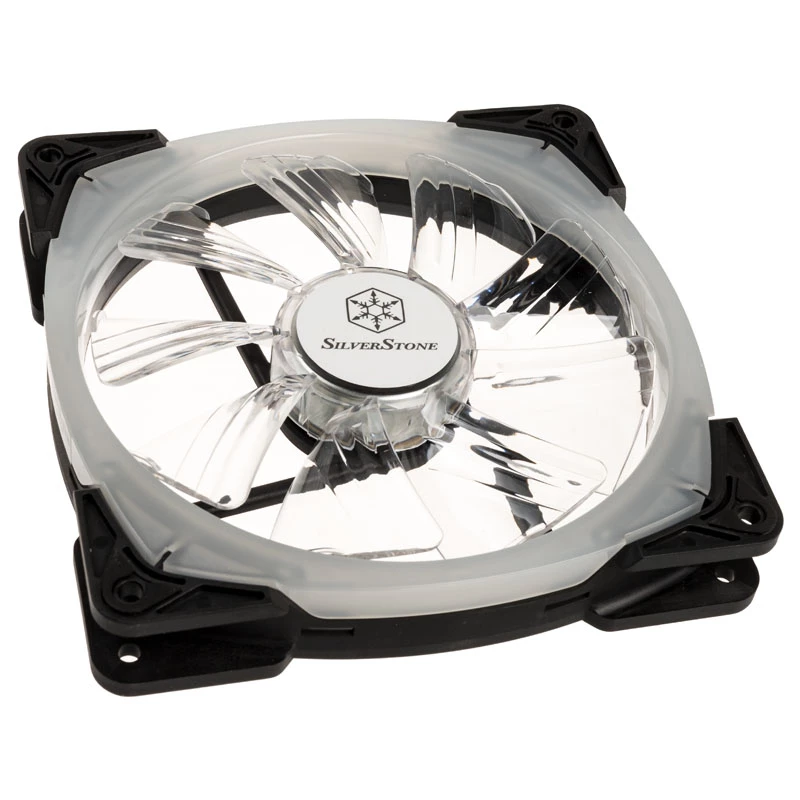 Korpusa ventilators SILVERSTONE SST-FW142-RGB 140mm 1500apgr./min - RGB LED, PWM savietojams