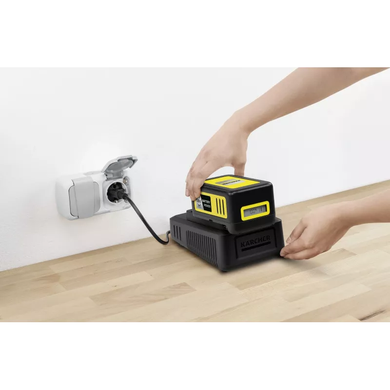 Baterijas un lādētāja komplekts Karcher 2.445-063.0, Universal 18V 5000mAh, dzeltens/melns