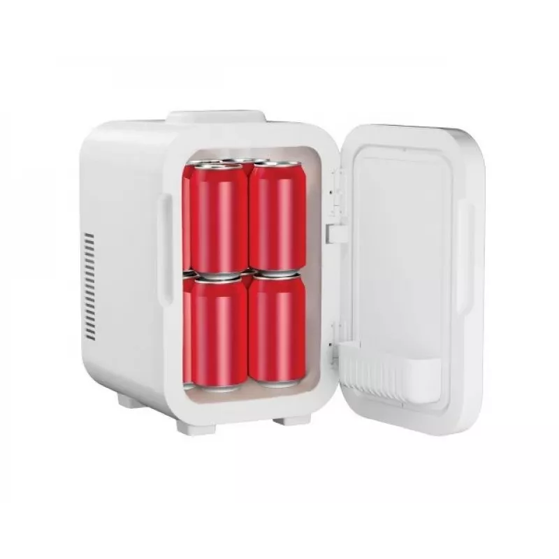 Mini ledusskapis ar LED kosmētikas spoguli Elle ESDAFX08WHEU 8 L balts