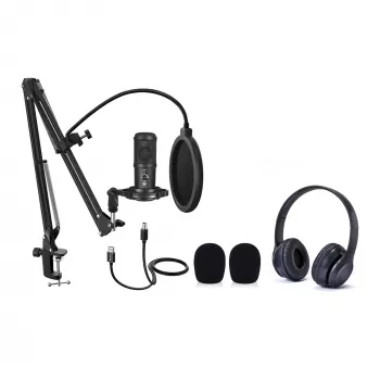 Studijas mikrofons Easypix 62021 melns
