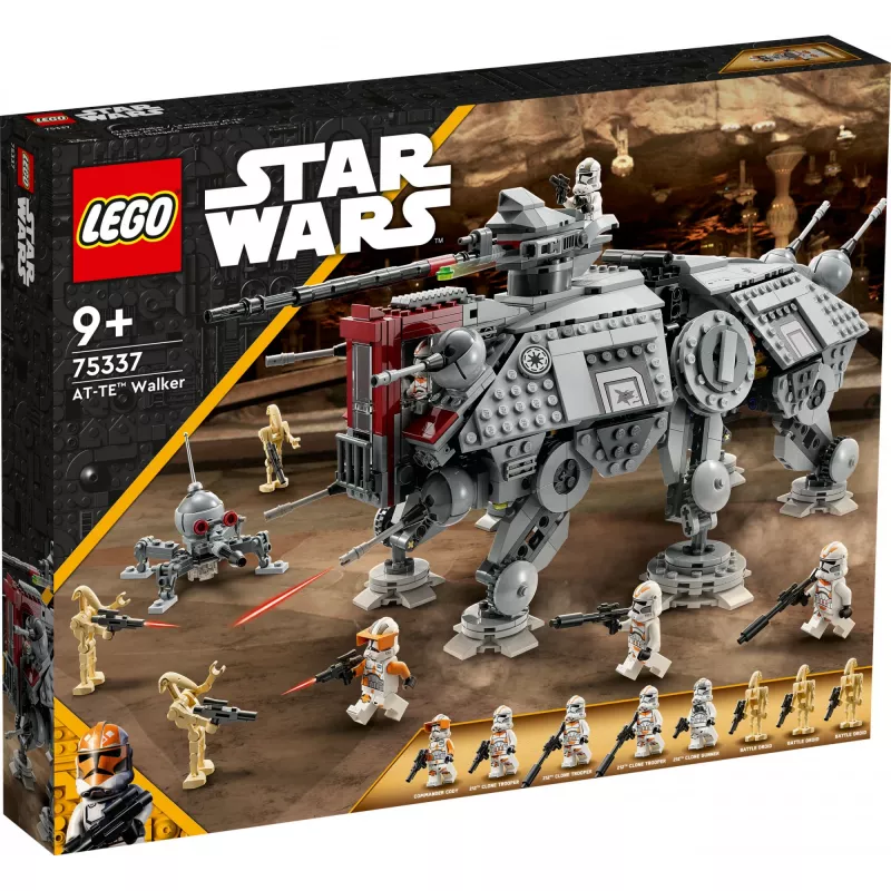 LEGO Star Wars: at-TE Walker komplekts ar droīdu figūrām (75337)