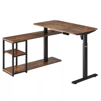 Elektriski regulējams rakstāmgalds ergo office 380623 — maks. augstums 121 cm, maks. slodze 70 kg