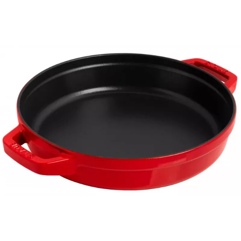 Staub La Cocotte apaļa čuguna kastroļveida cepamtrauks -- KOMPLEKTS NO 3 GABALIEM