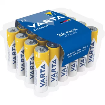 Vienreizējās baterijas Varta Alkaline AA 24 gab.