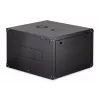 Pie sienas stiprināms 19 collu plaukta skapis DIGITUS Dynamic-N DN-37103 — 7U, 600x600 mm, IP20, nekomplektēts, melns