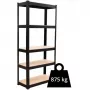 Topeshop Uzglabāšanas plaukts P9040 dārza instrumentu plaukts, brīvi stāvošs, cinkots tērauds, MDF