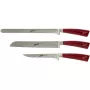 Virtuves naži Berkel Elegance Red Ham-Set 3-gab. KEP3HS00SRRGB