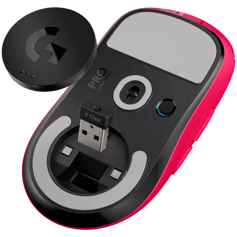 Bezvadu spēļu pele Logitech PRO X SUPERLIGHT 2C rozā