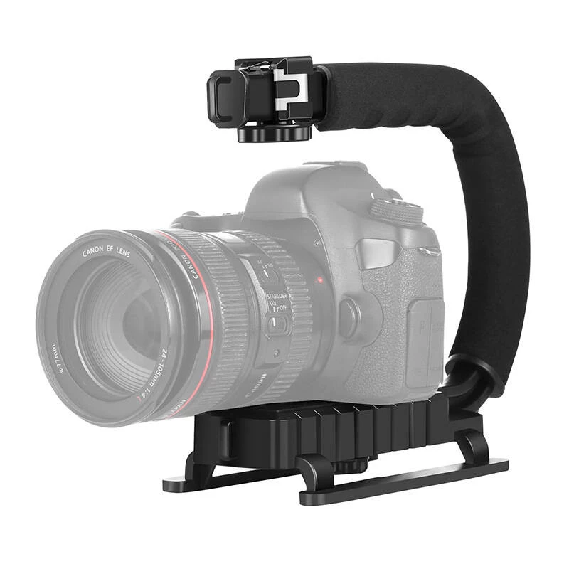 Rokas kameras stabilizators PULUZ PU3005 C-veida rokturis DSLR un video kamerām
