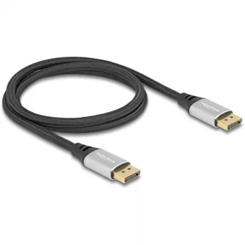 DeLOCK DisplayPort kabelis 16K 60 Hz 1 m sudraba metālisks