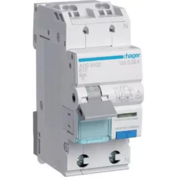 RCBO slēdzis 1P+N 6kA B-10A 30mA ADS910D (ADS910D)