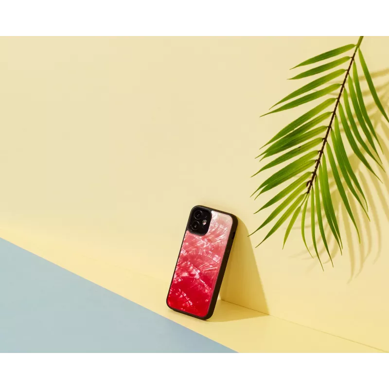 Aizsargājošs tālruņa maciņš iKins Apple iPhone 12 mini — Pink Lake ar melniem akcentiem