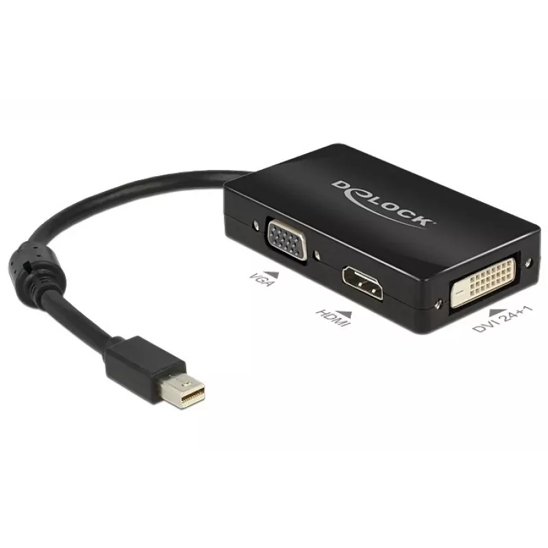 Kabelis DeLOCK 0,16 m DisplayPort/VGA + HDMI + DVI