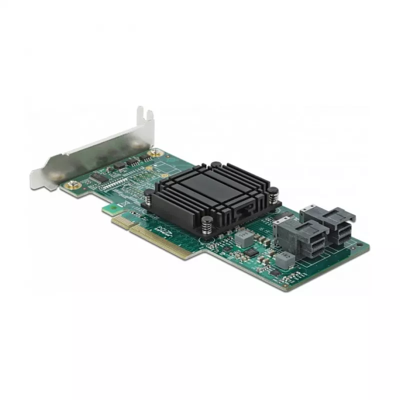 DeLOCK PCI Express x8 karte ar 2 iekšējām SFF-8643 NVMe pieslēgvietām, zema profila formas faktors